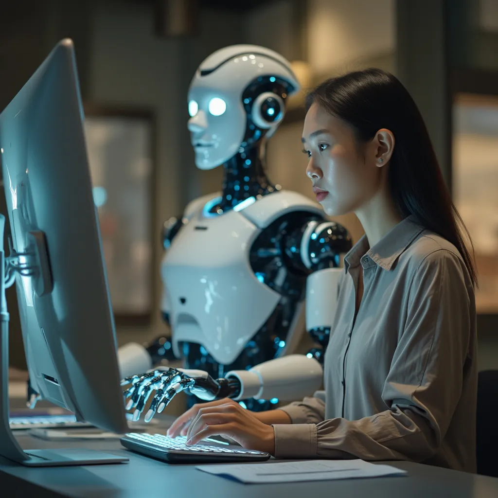 Espace de travail ouvert et collaboratif de FinAIssistant, favorisant l'innovation